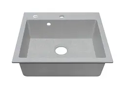 Кухонна мийка Adamant Prizma 590x495x200 old stone 432223, Сірий - мініатюра 2