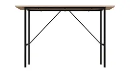 Стіл письмовий Line Тайм Ferrum-decor 750x1200x500 Чорний метал ДСП Дуб Сонома 16 мм (FRD-104881) - мініатюра 2
