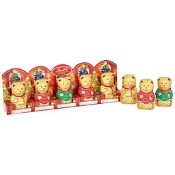 Шоколадні ведмедики Lindt Teddy Mini Perforated 50 г (5 шт. х 10 г) - мініатюра 2