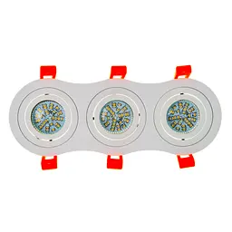 Світильник врізний поворотний Brille HDL-DT 108/3 MR16 WH 36-248 - мініатюра 4
