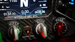 Кермо MOZA Racing Lamborghini Essenza SCV12 Eкран 4.3" RGB Black - мініатюра 6