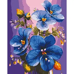 Картина по номерам ART CRAFT Синие фиалки 40x50 см Разноцветный (PM-194-K-1665)