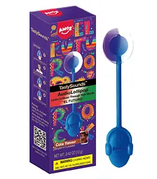Льодяник Amos Tasty Sounds Audio Lollipop Cola Flavor 12г
