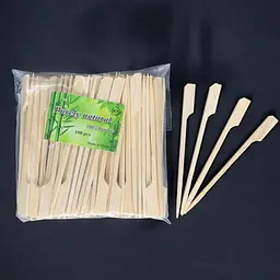 Шпажки для канапе, 9 см, 100 шт., власне виробництво, бамбук, для канапе, закусок, фруктів, десертів - мініатюра 2