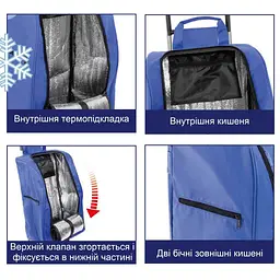 Сумка-візок Casa Si Buddy Blue (CS93077Y06B) - мініатюра 2