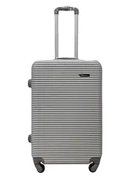 Валіза середня M ABS-пластик Milano bag 004 66×44×28,5см 75л Срібна