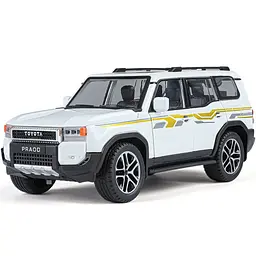Колекційна металева модель автомобіля АвтоЕксперт Toyota Land Cruiser Prado J250 з інерцією, світлом та звуком 1:24  - мініатюра 6