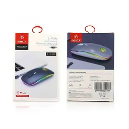 Миша бездротова акумуляторна iMACE Е-1300 USB 2.4 ГГц з підсвіткою Чорна - мініатюра 8
