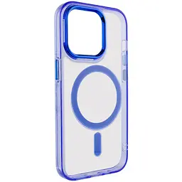 Чохол TPU Iris with MagSafe для Apple iPhone 14 Pro Max (6.7) Синій - мініатюра 2
