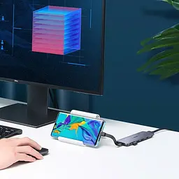 Конвертер адаптер Ugreen CM285 Usb-C Hub to 3 Usb 3.0 + HDMI хаб перетворювач - мініатюра 8