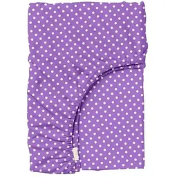 Простирадло Cosas на резинці 90х200 dots cs4, фіолетовий (DropViolet_90x200x20)