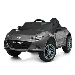 Дитяча машина 4 мотори 12V EVA MP3 USB BT шкіра сірий (M 5846EBLRS-11)