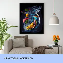 Набір для розпису по номерах "Фруктовий коктейль" 40*50 см, IDEA2-GX46770 - мініатюра 3