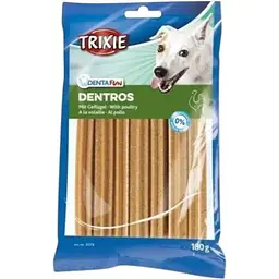 Ласощі для собак Trixie Denta Fun Dentros Жувальні палички з м'ясом птахів 180 г 7 шт.