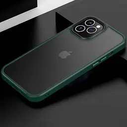 TPU+PC чохол Metal Buttons для Apple iPhone 12 Pro / 12 6.1" Зелений, TPU+PC - мініатюра 2