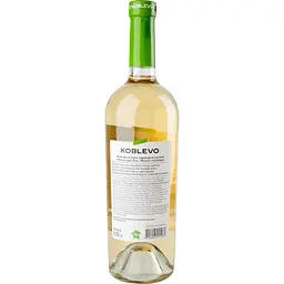 Вино Koblevo Muscat біле напівсолодке 9-12% 0.75 л (255261) - мініатюра 4