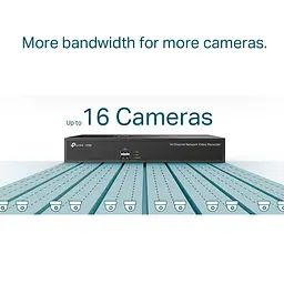 IP-Відеорегістратор TP-Link IP-Відеорегістратор VIGI NVR1016H 16 каналів, 2xUSB, H265+, 1xHDD, до 10 ТБ - мініатюра 6