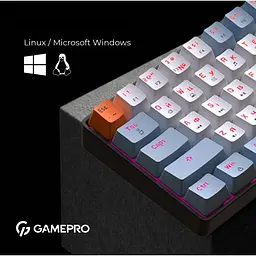 Клавіатура USB GamePro MK130R Hot-Swap Red Swich RGB UA Black (MK130R) UA - мініатюра 7