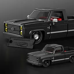 Машинка-конструктор Mattel Brick Shop Chevy '83 Silverado серії Speed (JKG42) - мініатюра 7