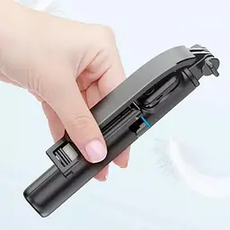 Монопод для селфі WIWU Wi-SE001 трипод + знімний BT пульт Black - мініатюра 4
