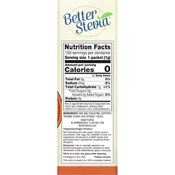 Стевія Now Original Better Stevia 100 г (100 шт. x 1 г) - мініатюра 2