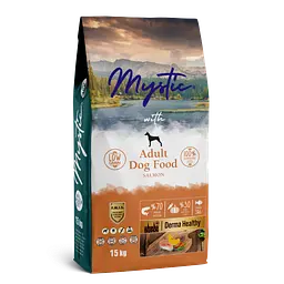 Сухой корм для взрослых собак Mystic с лососем, 15 кг