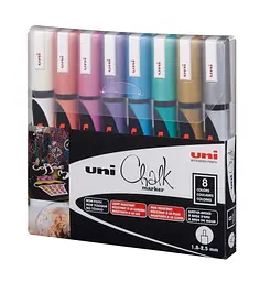Набір маркерів Uni Posca Metallic Color 1.8-2.5 мм 8 шт. (PWE-5M METALLIC 8C) - мініатюра 2