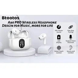 Бездротові навушники Btootos A90 Pro з мікрофоном і шумопоглинанням - мініатюра 7