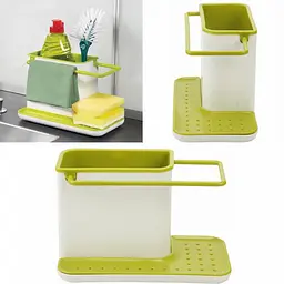 Кухонний органайзер на раковину kitchen Shelf Sink tidy, Зелений - мініатюра 2