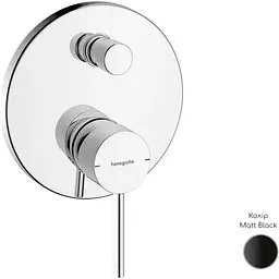 Змішувач для ванни Hansgrohe Zesis S прихованого монтажу matt black 74415670