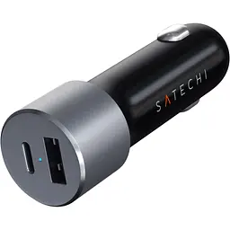 Автомобільний зарядний пристрій Satechi Space Type-C PD 72W Gray (ST-TCPDCCM) - мініатюра 2