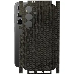 Защитная пленка StatusSKIN для Samsung Galaxy S24 SM-S921 Корпус Винил Соты черные