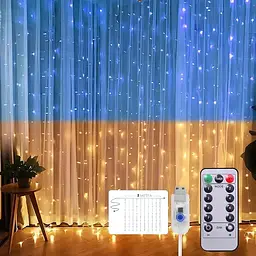 Гірлянда Штора SFK-10 прапор України з пультом USB 3*3 м ∙ Штора-гірлянда SFK-10USB прапор України 3*3 м - мініатюра 3