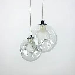 Підвіс Double Bubble Ball з подвійним плафоном | Арт. 0286/1 CH | Line F - мініатюра 2