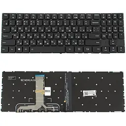Клавіатура для ноутбука LENOVO (Legion: Y520-15) rus чорний без фрейма підсвічування клавіш