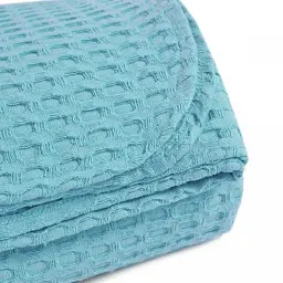 Покривало Lotus Home піке — Jessa turkuaz бірюзовий 150*230 - мініатюра 3