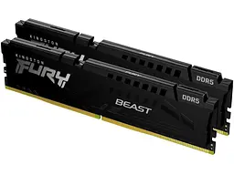 Модуль пам'яті Kingston FURY 64 GB (2x32GB) DDR5 5600 MHz Beast Black (KF556C40BB2K2-64) - мініатюра 2