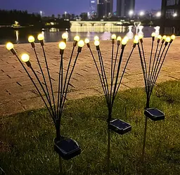 LED - світильники OldBro на сонячних батареях довжина 70 см 10 світлодіодів 2 штуки - мініатюра 3