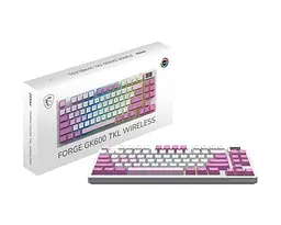 Клавіатура GAMING VIOLET UA FORGE GK600 TKL W VIOLET MSI - мініатюра 5