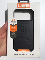 Чохол протиударний UAG Civilian MagSafe для iPhone 17 Pro Max Black 114546114040 - мініатюра 6