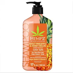 Шампунь "ананас-медова диня" для об'єму Hempz 500 ml
