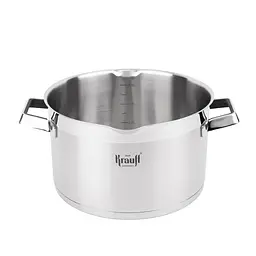 Набір кастрюль 8 предметів Krauff Moderne Schwarz + Сковорода універсальна 24 см Prime Chef та кришка скляна - мініатюра 3