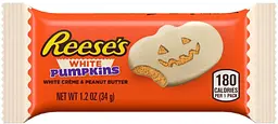 Шоколадні цукерки Reese's Halloween White Creme Peanut Butter Pumpkin Candy Pack 6шт x 34г - мініатюра 4