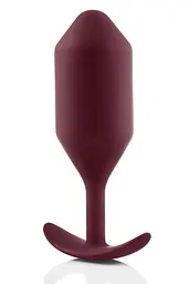 Анальна пробка B-Vibe Snug Plug 5, 16 см (бордовий) - мініатюра 2