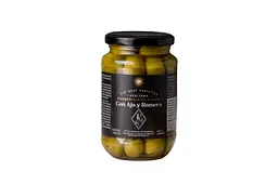 Оливки зелені з кісточкою з часником та розмарином ТМ "Don Gastronom", 350 г