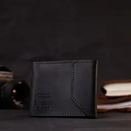 Шкіряний чоловічий гаманець GRANDE PELLE 10х8х0,5 см acs0026936 - мініатюра 7