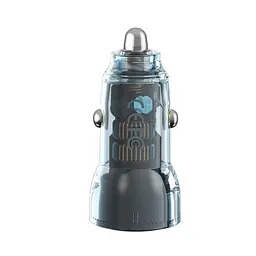 Автомобільний зарядний пристрій XO CC60 Smart прозрачний Car Charger A30W+C30W/Simultaneous 60W - мініатюра 4