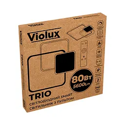 Світильник LED smart TRIO+пульт 80W 3000-6000K IP20 квадрат Violux ( 220375 ) - мініатюра 8