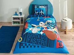 Підлітковий комплект Disney Sonic Classic Ранфорс / простирадло на резинці Tac pbe0051159