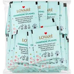 Уцінка. Чай чорний та зелений Lovare Champagne Splashes 100 г (50 шт. х 2 г) - мініатюра 2